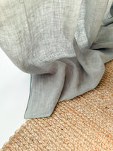 Sage Green Sheer Linen Curtain