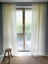 Vanilla Sheer Linen Curtain