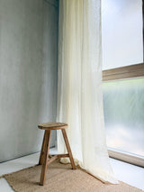 Vanilla Sheer Linen Curtain