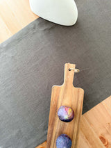 Brown Linen Table Runner