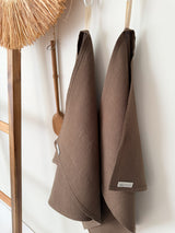 Brown Linen Tea Towel