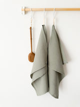 Sage Green Linen Tea Towel