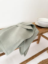 Sage Green Linen Tea Towel