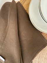 Brown Linen Tea Towel