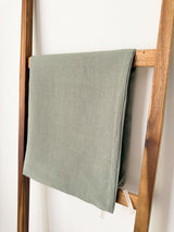 Sage Green Drawstring Linen Laundry Bag
