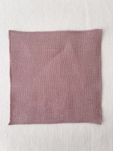 Dusty Pink Linen Coasters with Stitch Edges - set of 4