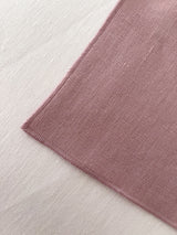 Dusty Pink Linen Coasters with Stitch Edges - set of 4