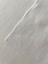 White Linen Coasters with Stitch Edges - set of 4
