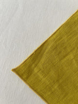 Yellow Linen Coasters with Stitch Edges - set of 4
