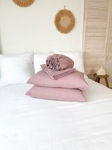 Dusty Pink Linen Sheet set