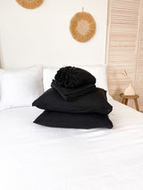 Black Linen Sheet set