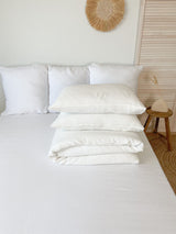 Off White Linen Duvet Cover set