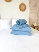 Light Blue Linen Sheet set