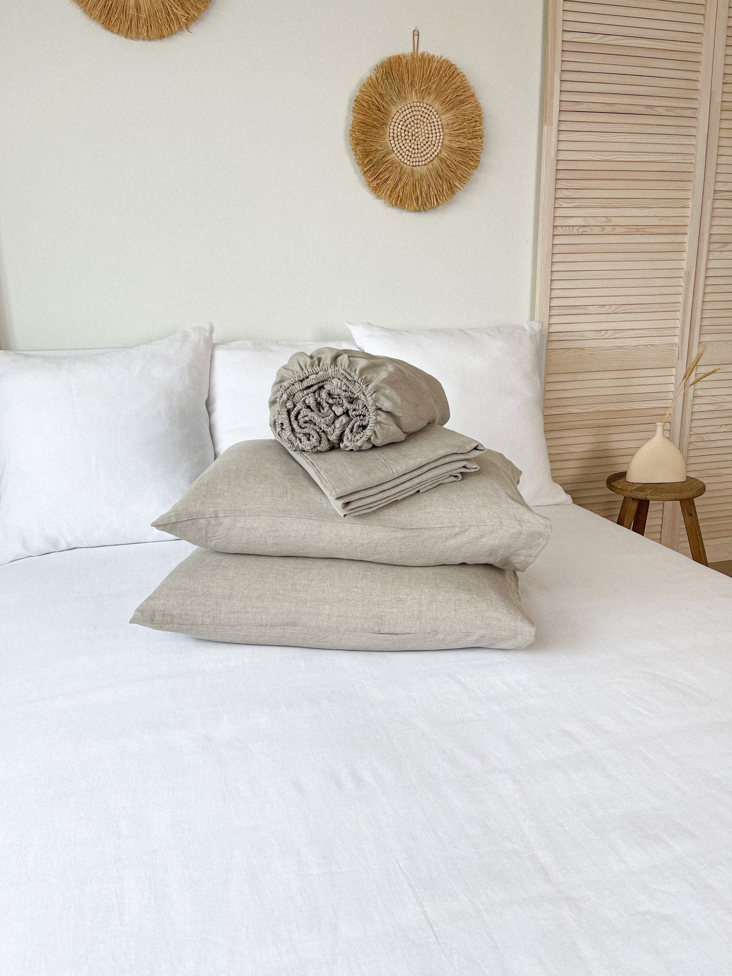 White Waffle Pillow Sham  LinenNotes – Linen Notes