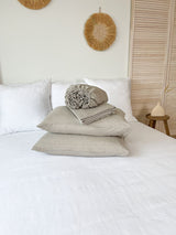 Beige Linen Sheet set