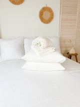 Off White Linen Sheet Set