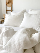 Off White Linen Duvet Cover set