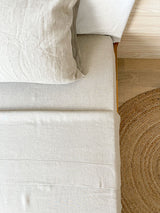 Beige Linen Sheet set