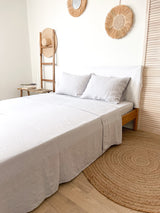 Light Grey Linen Sheet set