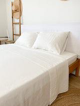 Off White Linen Sheet Set