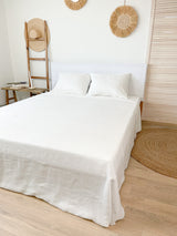 Off White Linen Sheet set