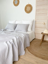 Light Grey Linen Summer Cover