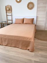 Tan Linen Sheet Set