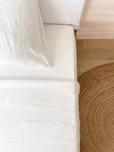 Off White Linen Sheet set