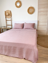 Dusty Pink Linen Sheet Set