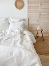 Off White Linen Duvet Cover set