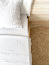 Light Gray Linen Sheet Set