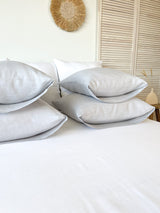 Light Gray Linen Sheet Set
