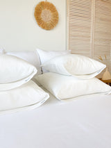 Off White Linen Sheet Set