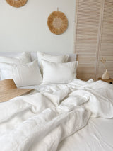 Off White Linen Duvet Cover set