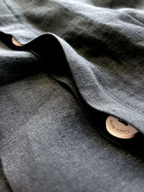 Black Linen Duvet Cover set
