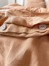 Tan Linen Duvet Cover set