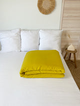 Yellow Linen Duvet Cover