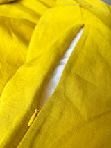 Washed Yellow Linen Bedding Set