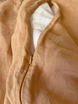 Washed Tan Linen Bedding Set