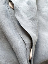 Dark Grey Washed Linen Bedding Set