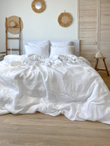 White Linen Duvet Cover set