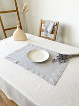 Light Grey Linen Placemat