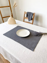Dark Grey Linen Placemat