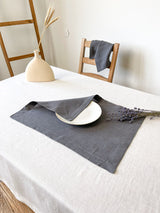 Dark Grey Linen Placemat
