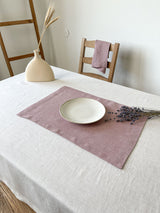 Dusty Pink Linen Placemat