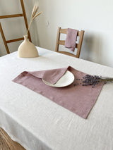 Dusty Pink Linen Placemat