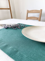 Dark Green Linen Placemat