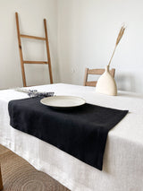 Black Linen Placemat