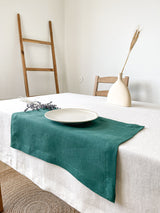 Dark Green Linen Placemat