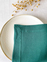 Dark Green Linen Napkin